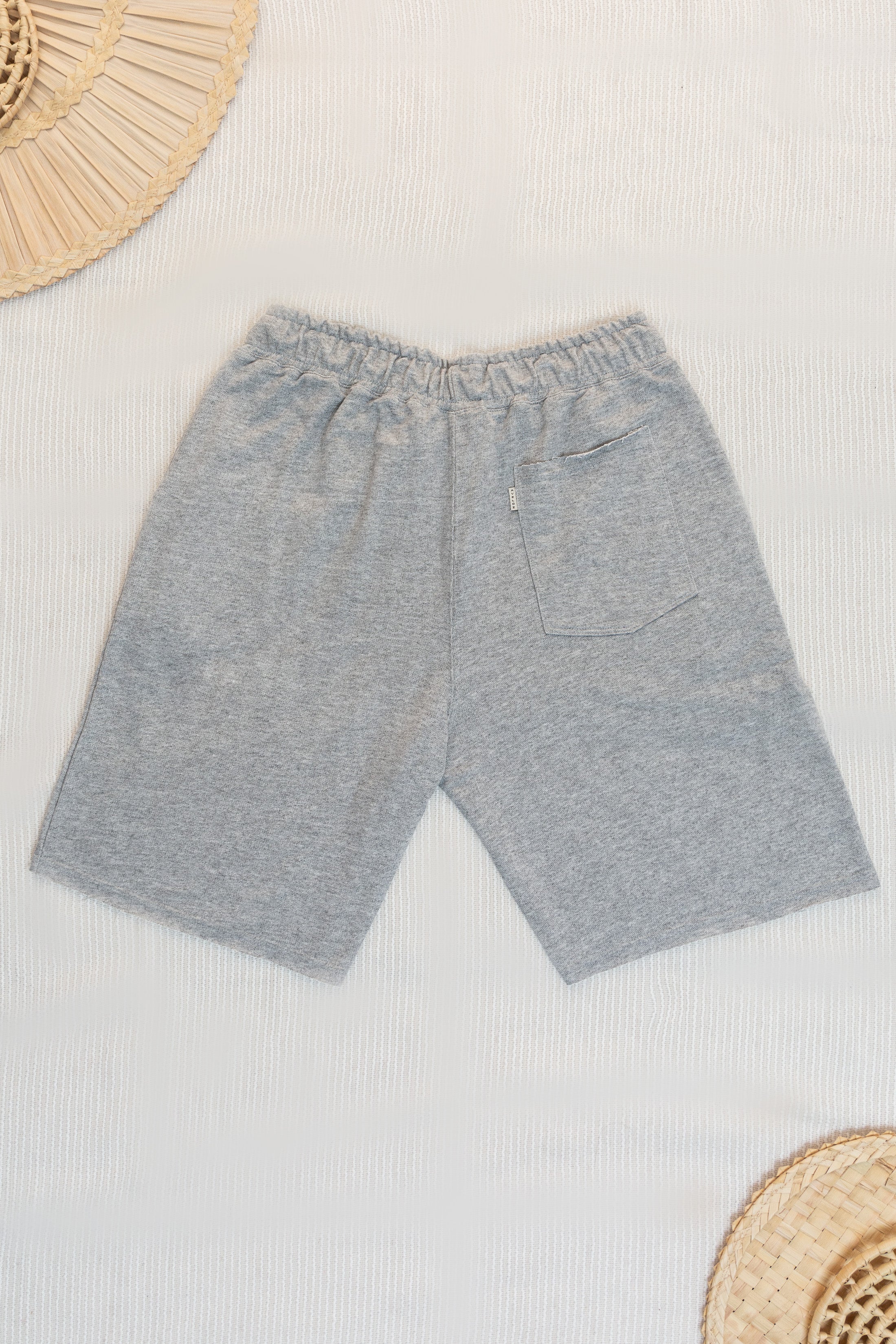 Bermuda Masculina Moletinho Aveloz-Cinza Mescla