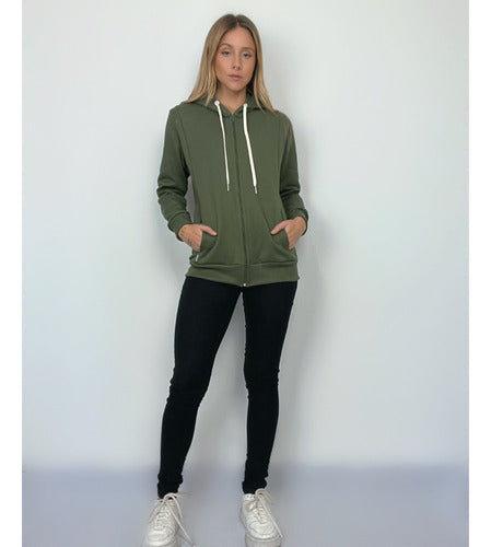 Jaqueta Moletom Aveloz Easy Feminina-verde Oliva
