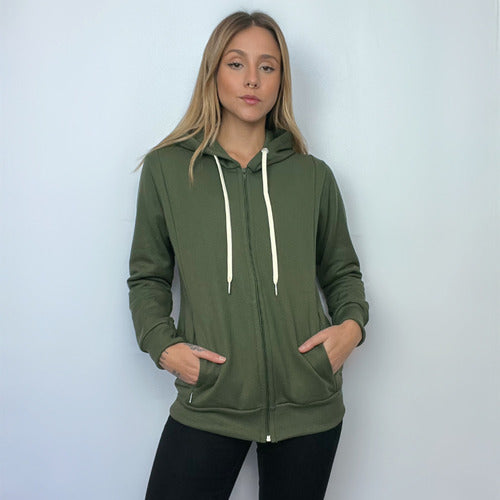 Jaqueta Moletom Aveloz Easy Feminina-verde Oliva