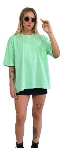 Camiseta Oversized Feminina Aveloz - Verde