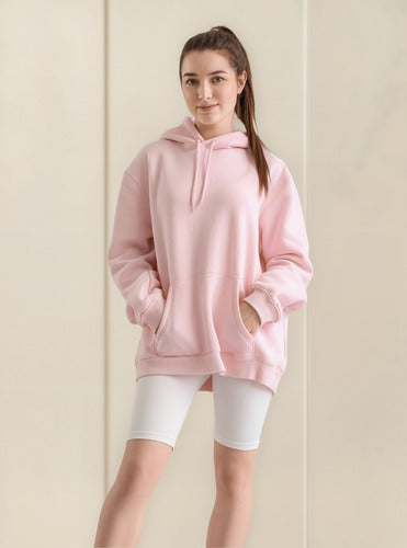 Moletom Aveloz Canguru Básico Rosa