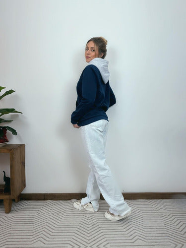 Moletom Aveloz Jet Marinho E Mescla Off