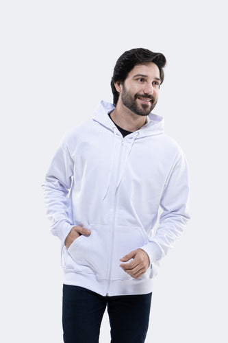 Moletom Aveloz Zíper Básico Branco