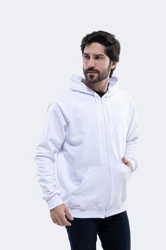 Moletom Aveloz Zíper Básico Branco