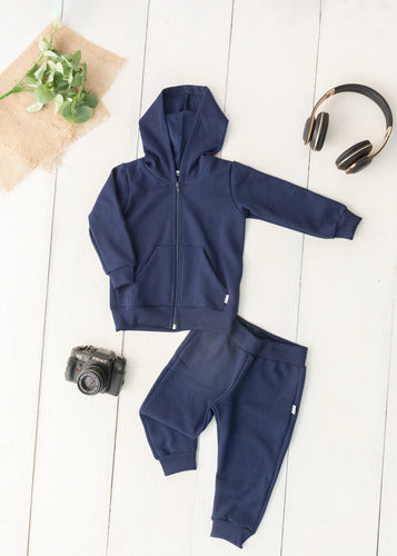 Jaqueta Moletom Infantil Aveloz Marinho