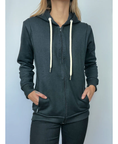 Jaqueta Moletom Aveloz Easy Feminina-preta