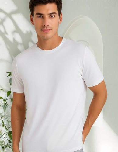 Camiseta Masculina Algodão Básica Branca