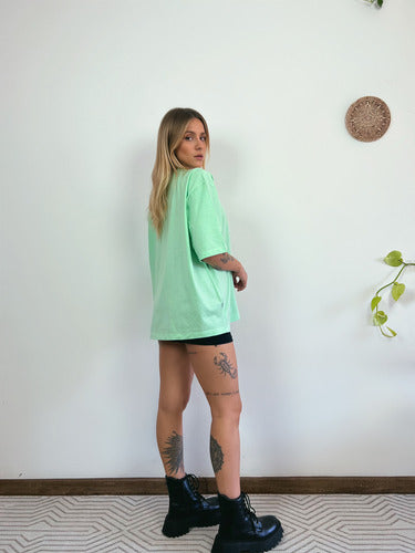 Camiseta Oversized Feminina Aveloz - Verde