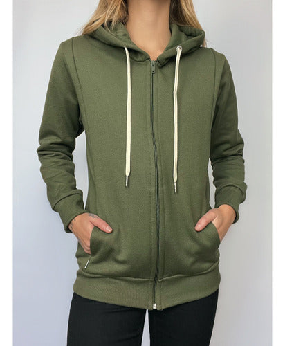 Jaqueta Moletom Aveloz Easy Feminina-verde Oliva