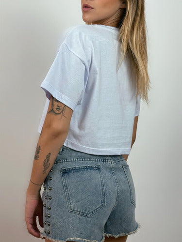 Camiseta Aveloz Feminina Cropped Branca