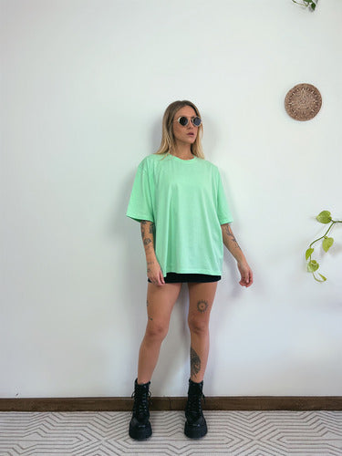 Camiseta Oversized Feminina Aveloz - Verde