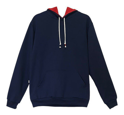 Moletom Aveloz Duo Color Marinho E Vermelho