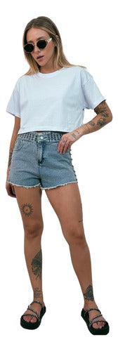 Camiseta Aveloz Feminina Cropped Branca