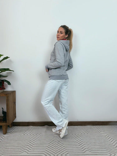 Moletom Aveloz Ziper Duo Color Cinza E Vermelho