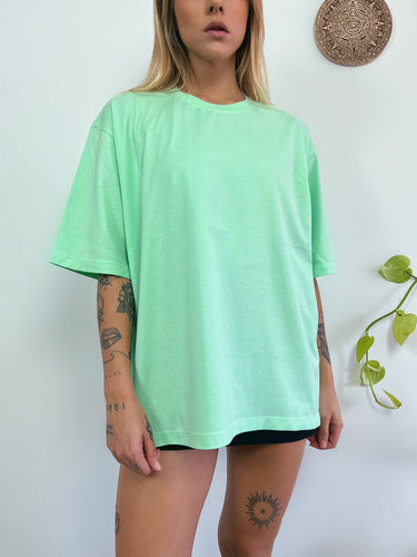 Camiseta Oversized Feminina Aveloz - Verde