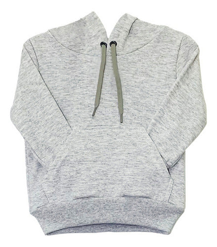 Moletom Aveloz Infantil Canguru Básico Cinza
