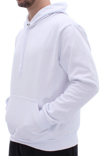 Moletom Aveloz Canguru Básico Branco