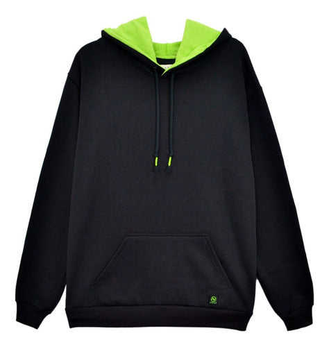 Moletom Aveloz Revolution Preto E Verde Limão