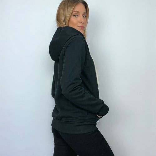 Jaqueta Moletom Aveloz Easy Feminina-preta