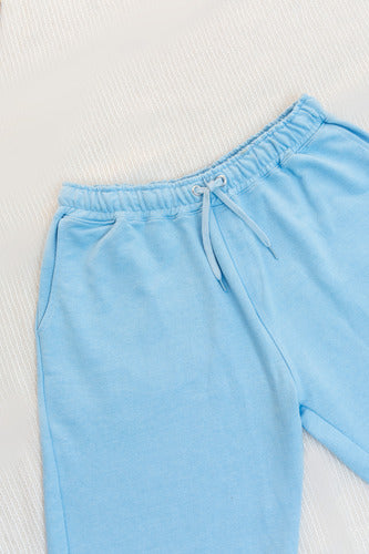 Bermuda Masculina Moletinho Aveloz-azul Claro