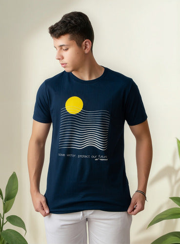 Camiseta Aveloz Wave- Marinho