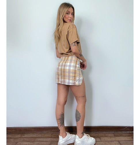 Camiseta Aveloz Feminina Cropped Caramelo