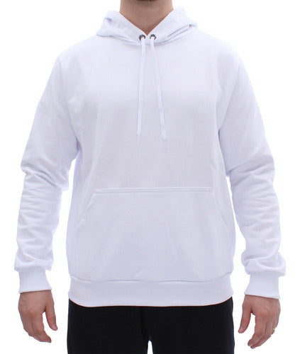 Moletom Aveloz Canguru Básico Branco