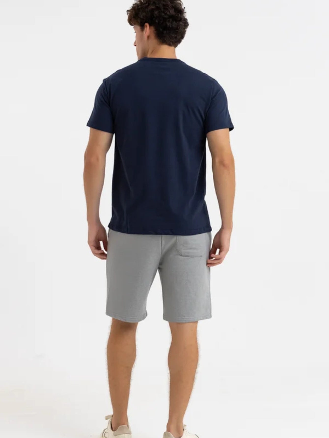 Camiseta Masculina algodão Básica Azul Marinho