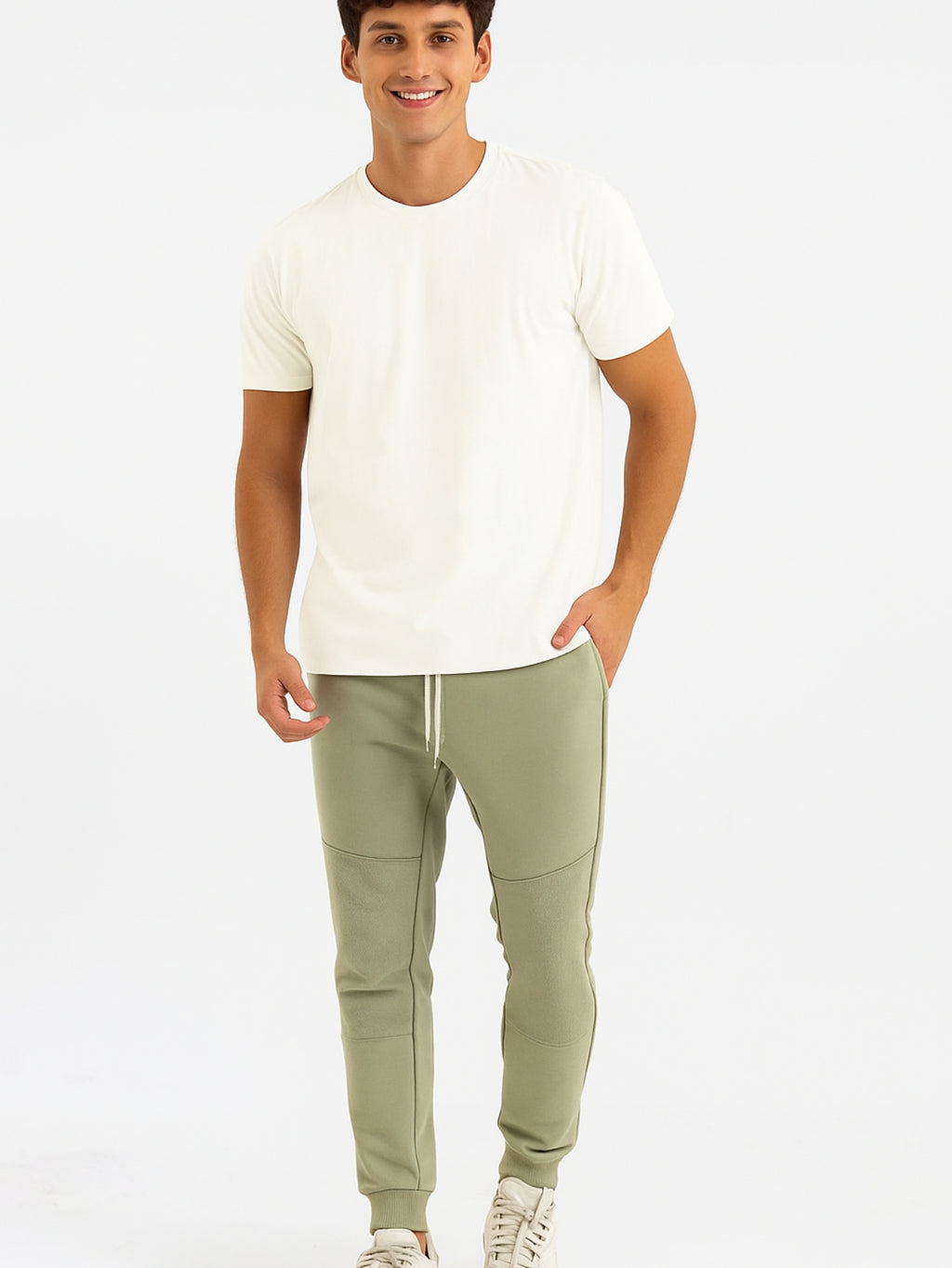 Camiseta Masculina algodão Básica Off White