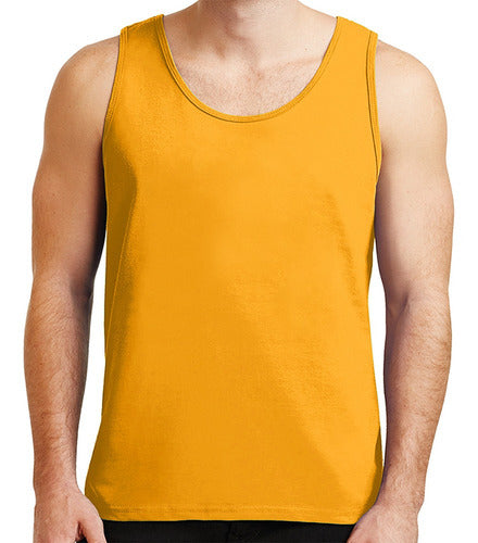 Camiseta Aveloz Regata Masculina Amarelo