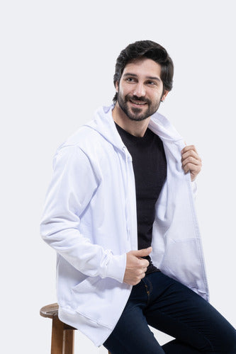 Moletom Aveloz Zíper Básico Branco