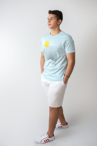 Camiseta Aveloz Wave- Azul Claro