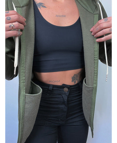 Jaqueta Moletom Aveloz Easy Feminina-verde Oliva