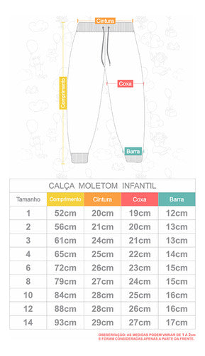 Calça Moletom Infantil Duo Color Aveloz Bordô E Creme