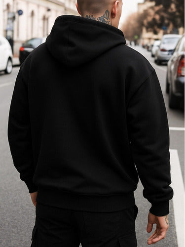 Moletom Aveloz Canguru Básico Preto Unissex