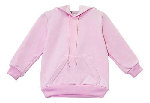 Moletom Aveloz Infantil Canguru Básico Rosa