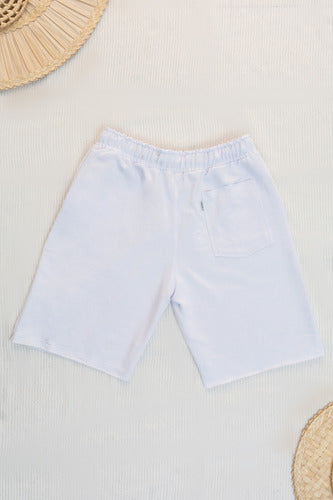 Bermuda Masculina Moletinho Aveloz- Branca