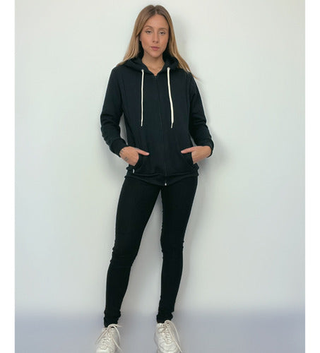 Jaqueta Moletom Aveloz Easy Feminina-preta