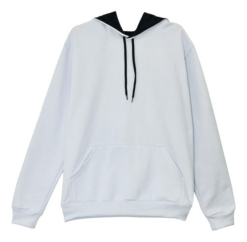 Moletom Aveloz Duo Color Branco E Preto