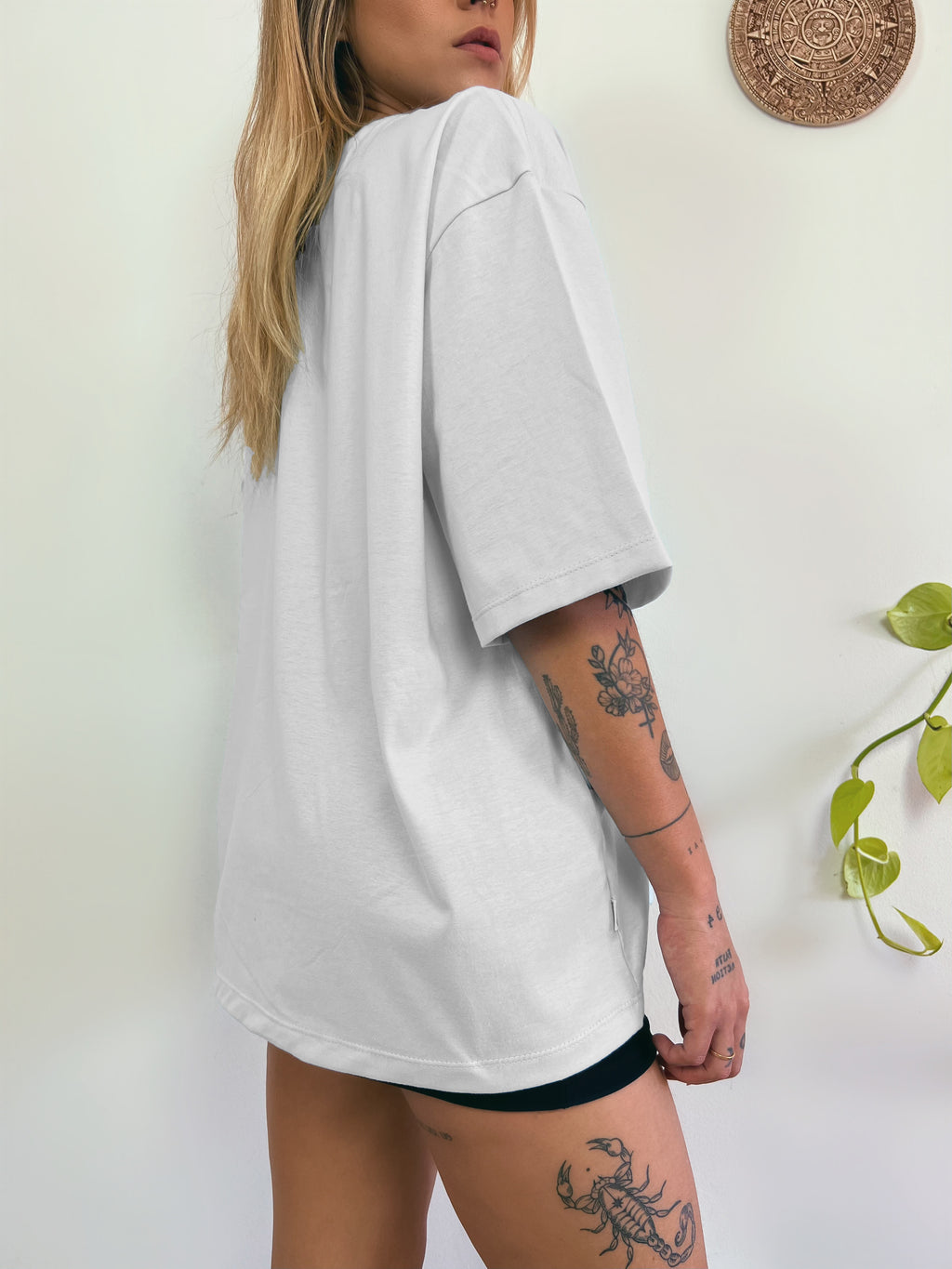 Camiseta Oversized Feminina Aveloz -Branca