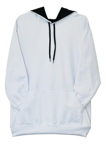 Moletom Aveloz Duo Color Branco E Preto